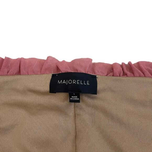 Majorelle Pink Off the Shoulder Long Sleeve Ruched Mini Dress - Picture 6 of 6